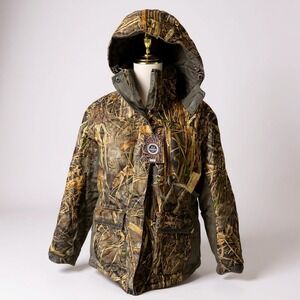 Magellan Outdoors Camo Waterproof Hooded Jacket Women's XXL